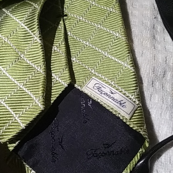 Faconnable silk tie & suspenders$63  free $5 gift - Picture 2 of 5